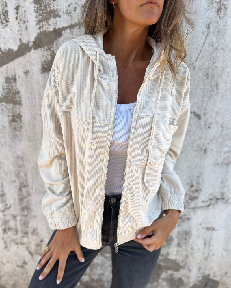 Lauren™ | Ribjas met Capuchon