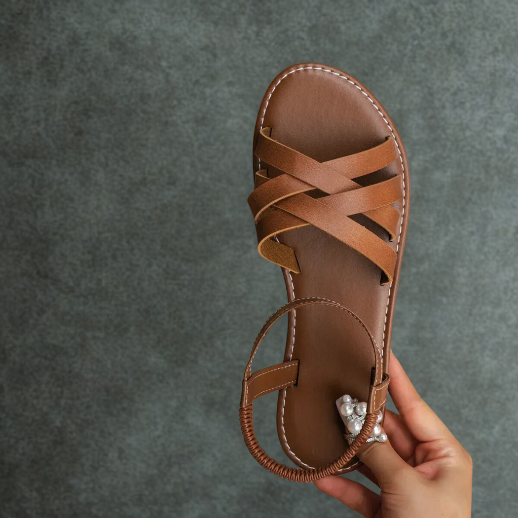 Lea™ | Kurken Wedge Sandalen