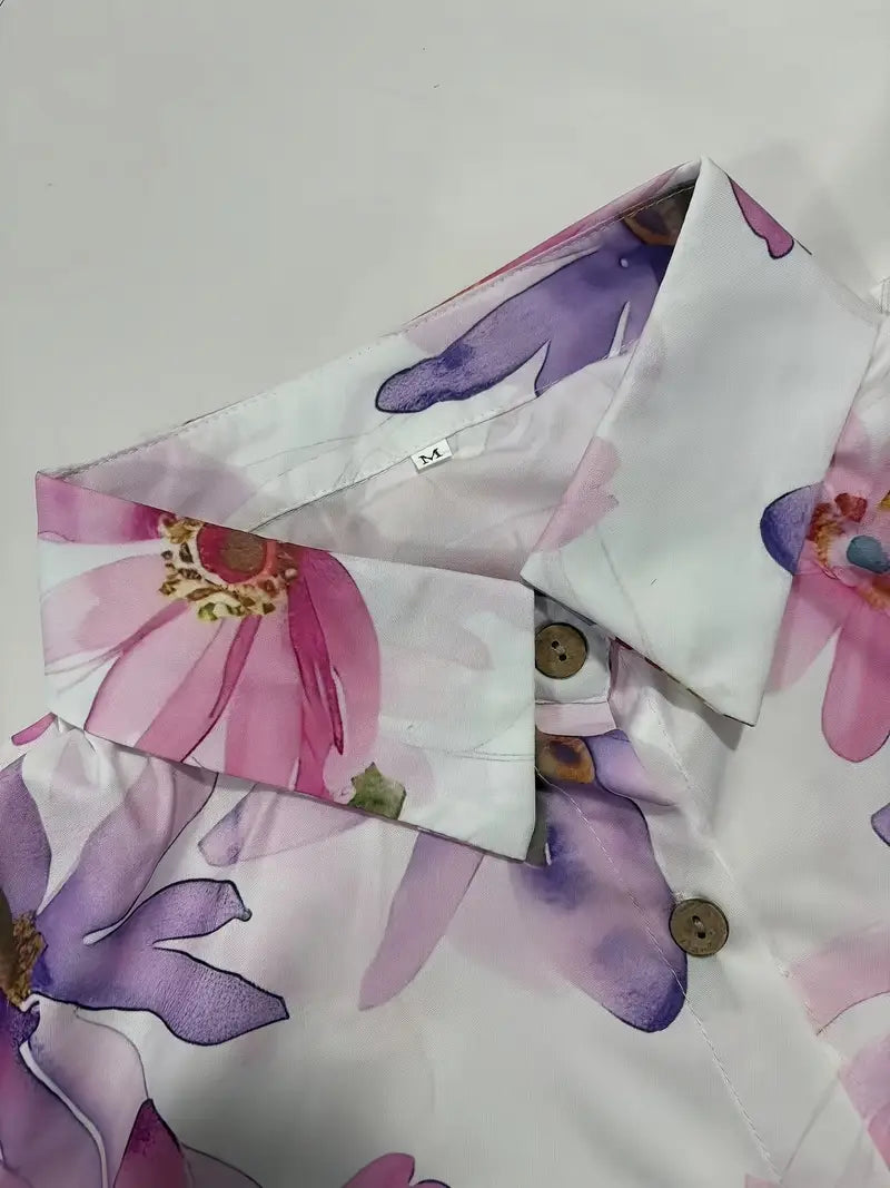 Jade | Elegante Bloes met Bloemenprint