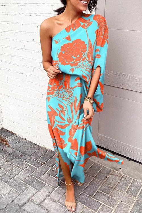 Yfke – One-Shoulder Jurk met Splits