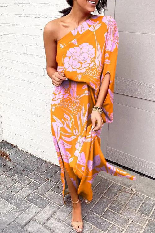 Yfke – One-Shoulder Jurk met Splits