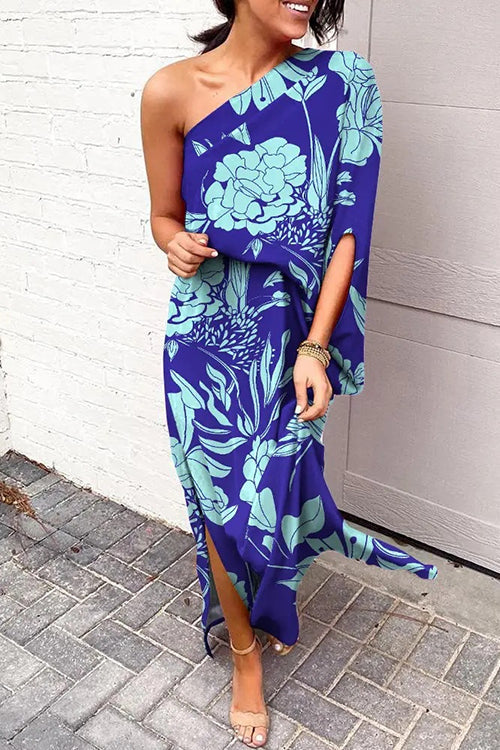 Yfke – One-Shoulder Jurk met Splits