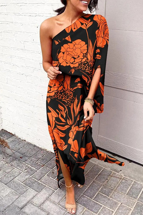 Yfke – One-Shoulder Jurk met Splits