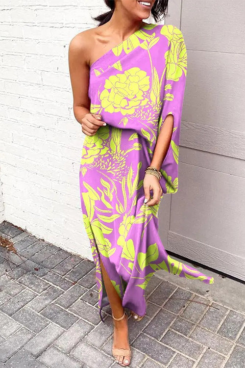 Yfke – One-Shoulder Jurk met Splits
