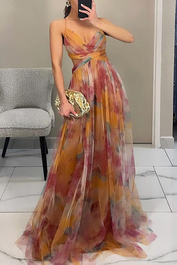 Carola™ – Bloemen Maxi-jurk