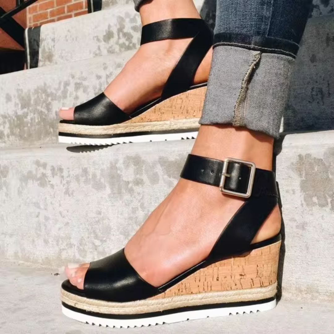 Saskia™ | Wedge Stijl Sandalen
