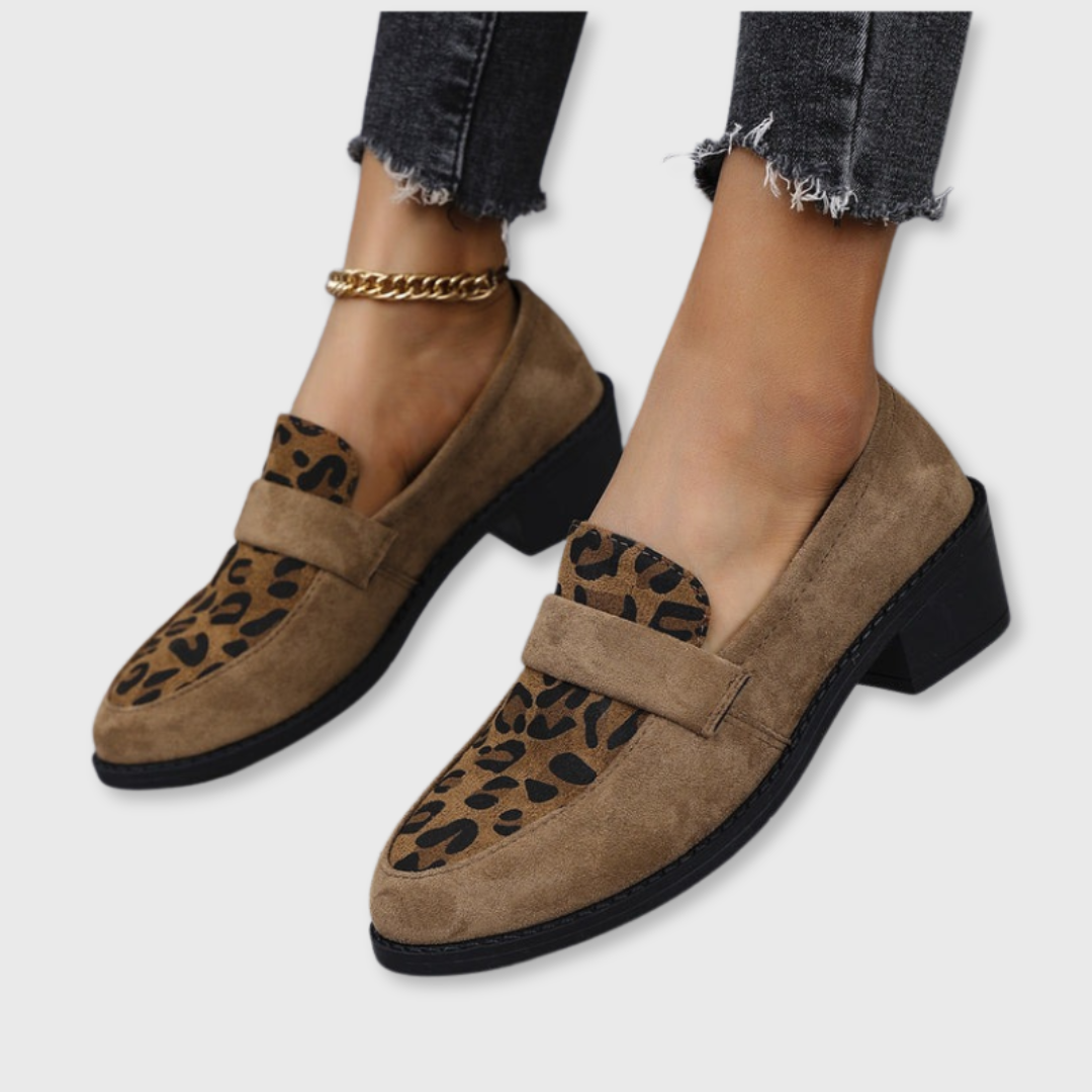 Sofie™ | Retro Luipaard Instappers