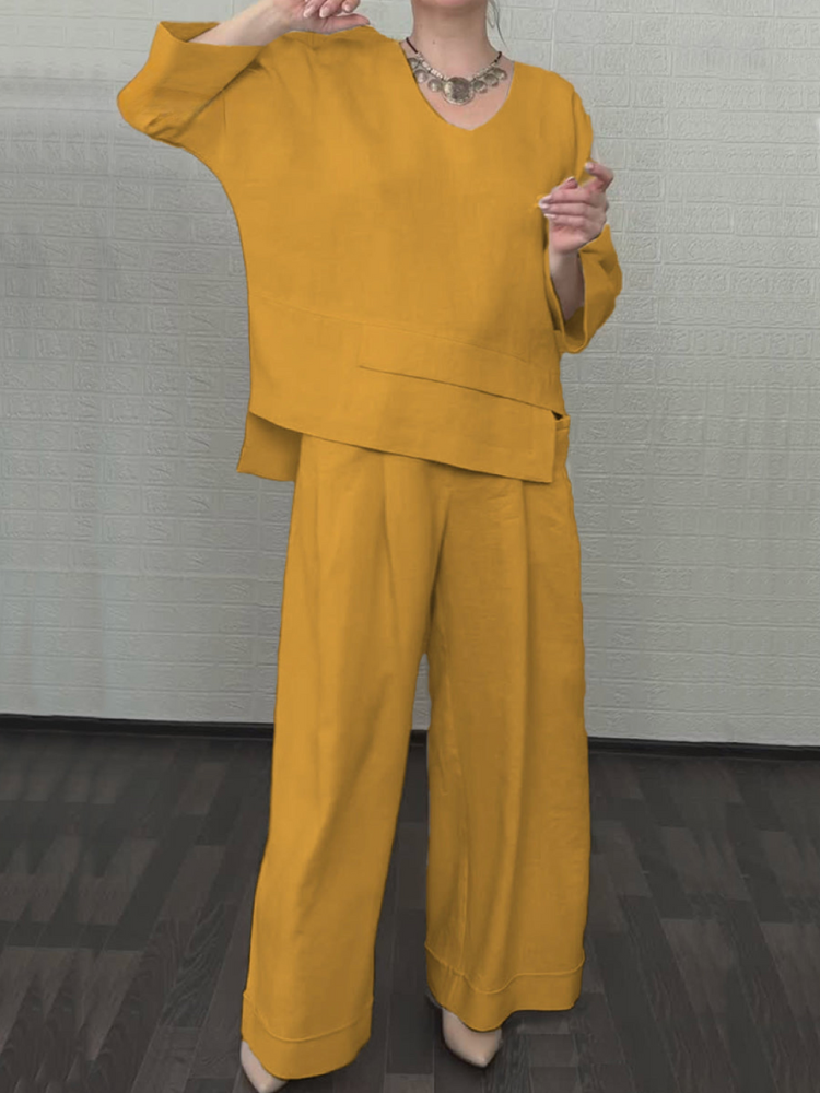 Nina | Relaxte Katoen-Linen Set