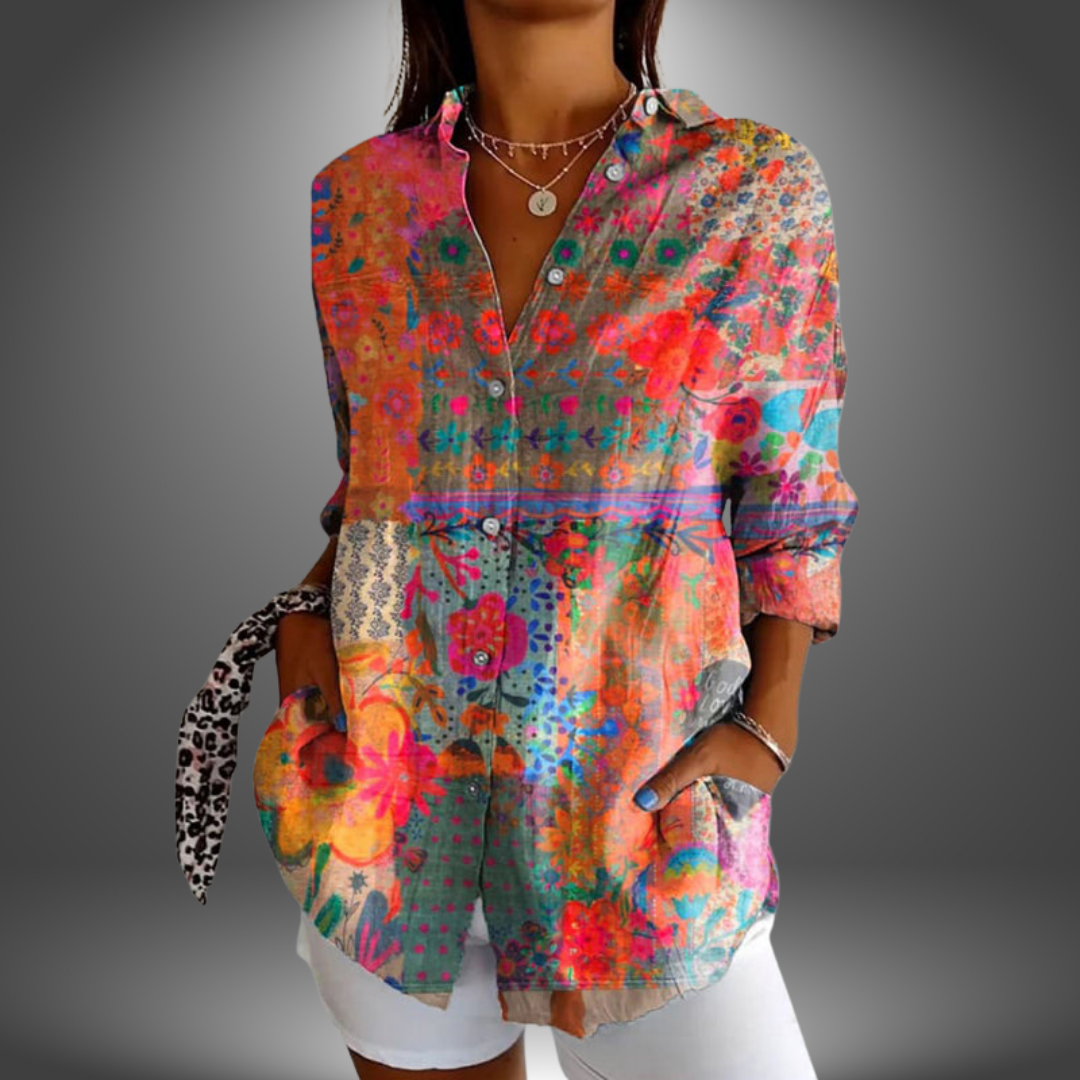 Mila | Premium Bloemen Blouse