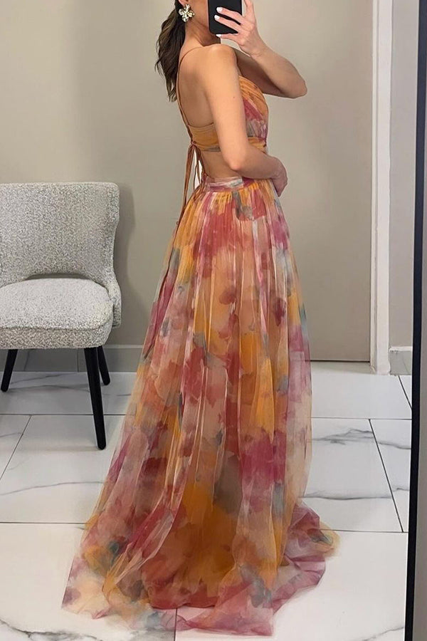 Carola™ – Bloemen Maxi-jurk