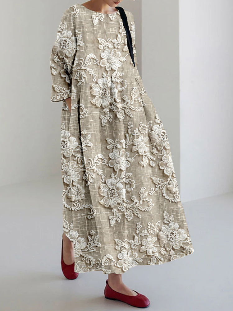 Novera™ | Elegante Geprinte Jurk