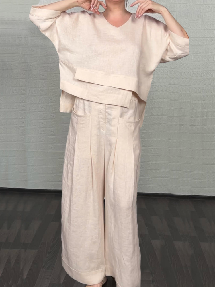 Nina | Relaxte Katoen-Linen Set