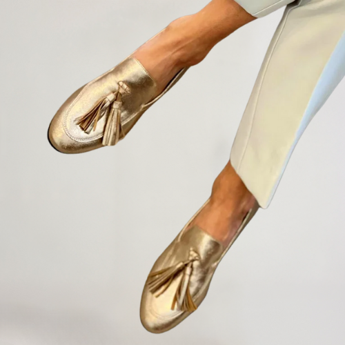 Sophie™ | Gouden Dames Mokassins