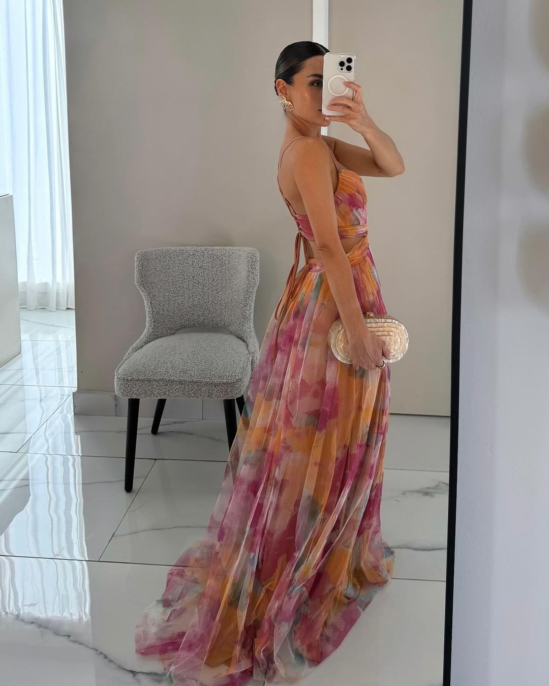 Carola™ – Bloemen Maxi-jurk