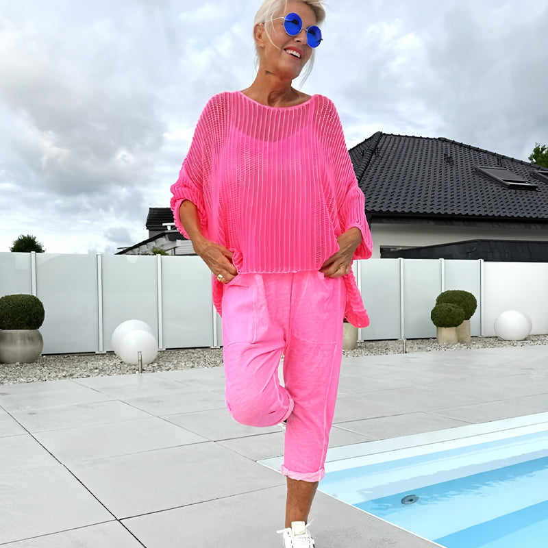 Lieke™ | Jumpsuit Met Letterprint