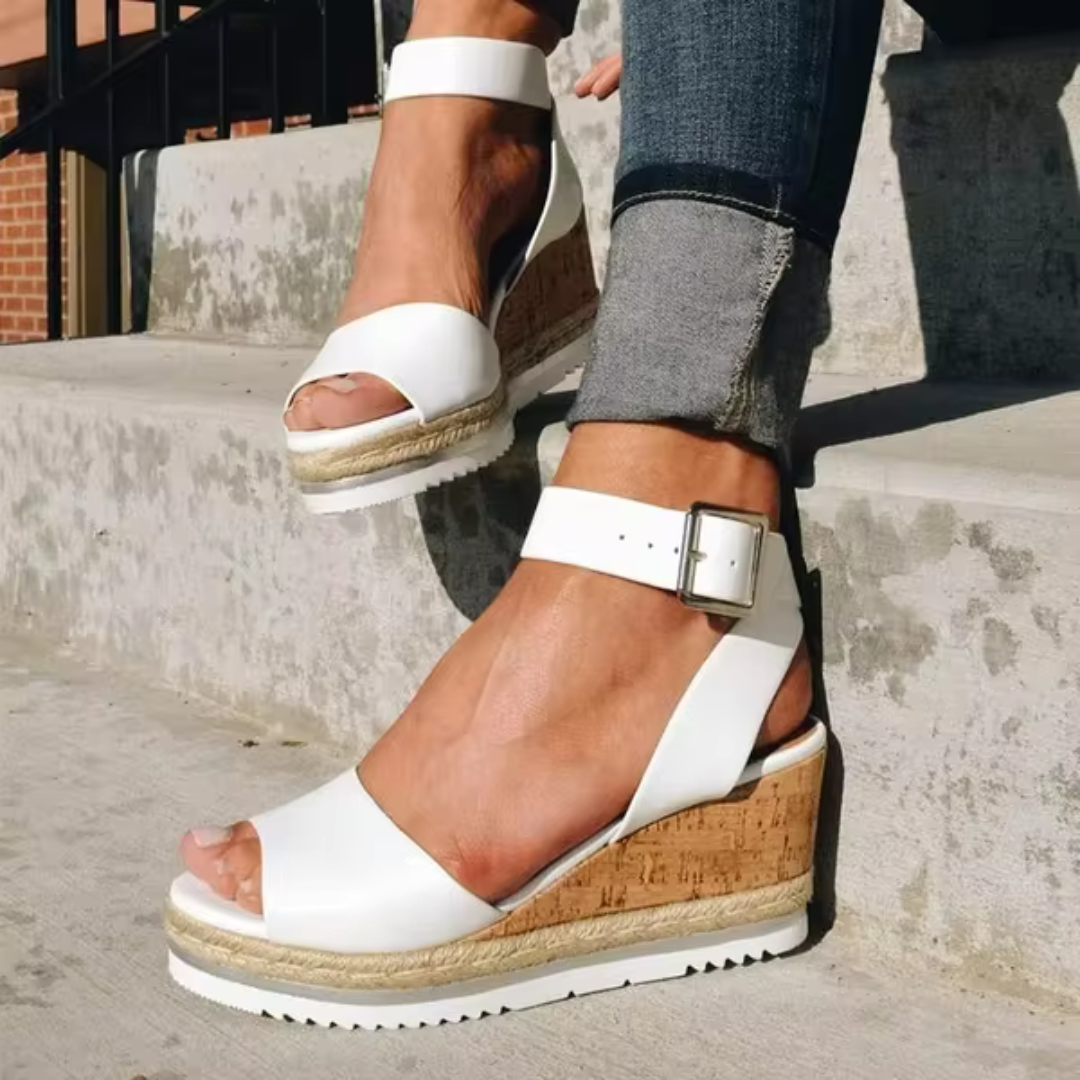 Saskia™ | Wedge Stijl Sandalen