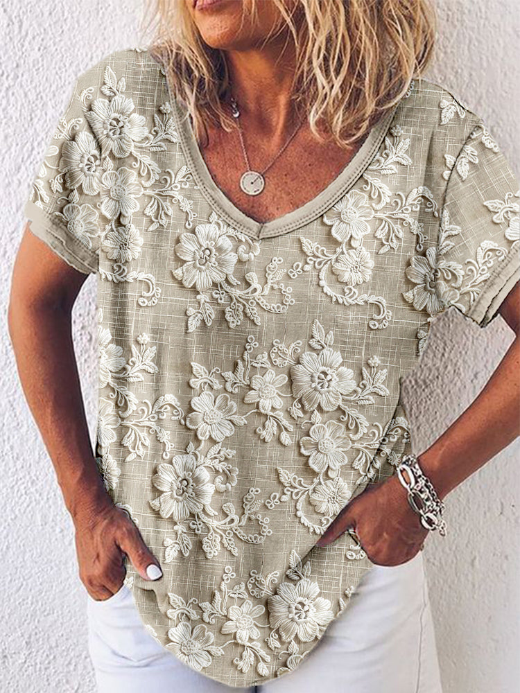 Lauren™ | Top Met Bloemenprint