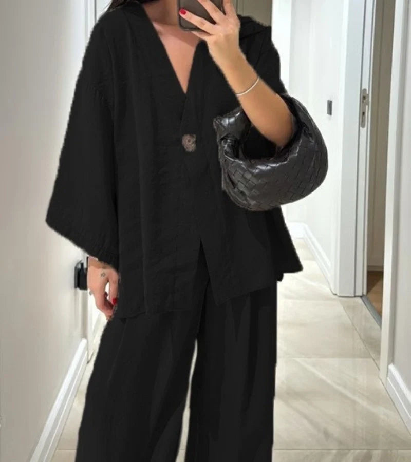 Nora™ | Luchtige Broek-Blazer Set