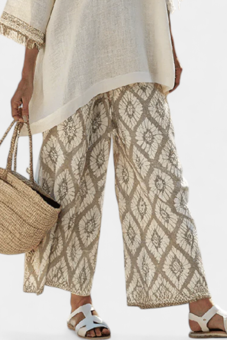 Lieke™ | Boho Blouse &amp; Printbroek Set