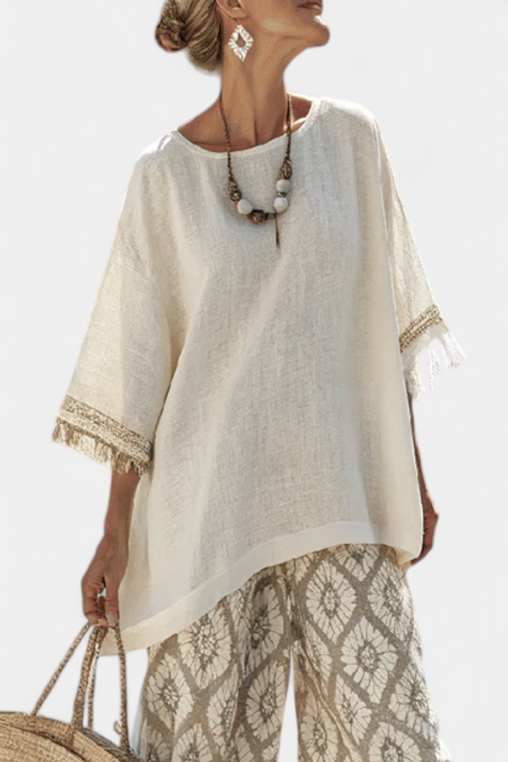 Lieke™ | Boho Blouse &amp; Printbroek Set