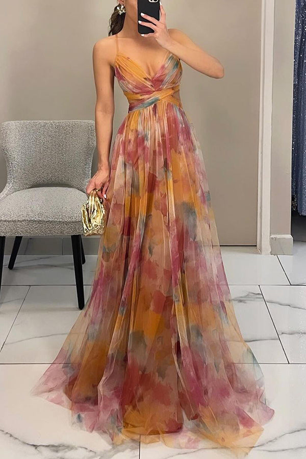 Carola™ – Bloemen Maxi-jurk