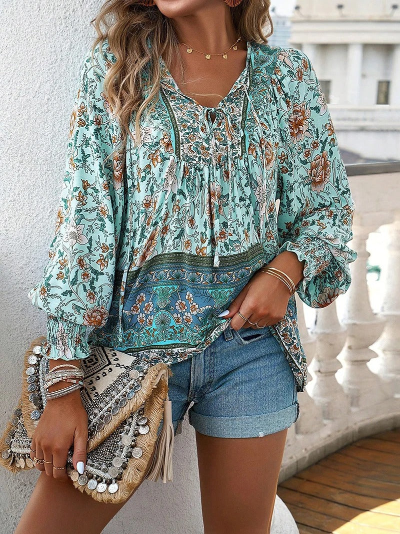 Noor™ | Zomer Gebloemde Top