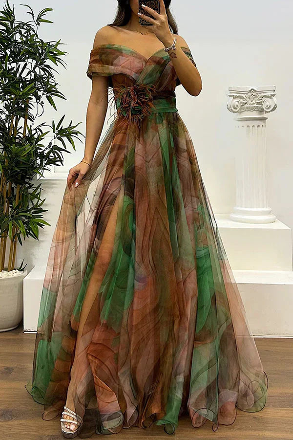 Babette – Prachtige Off-Shoulder Maxi-jurk