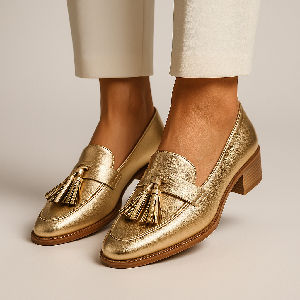 Valerie™ | Gouden Loafers Dames