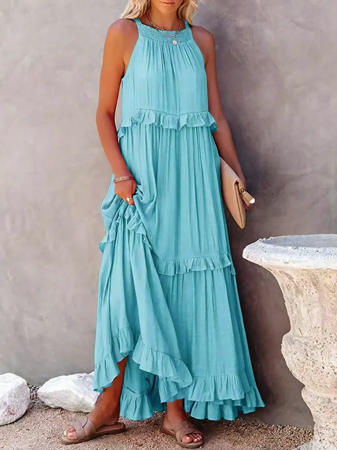 Femke | Ruffle Maxi Jurk