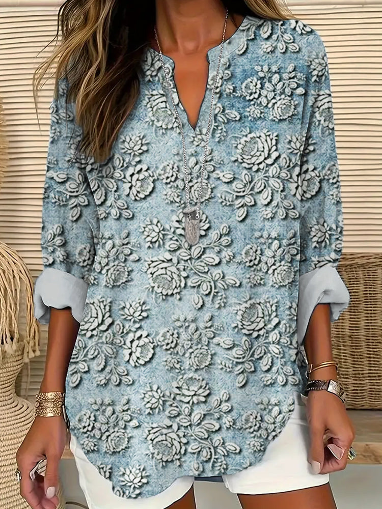 Nora™ | Bloemennevel Blouse