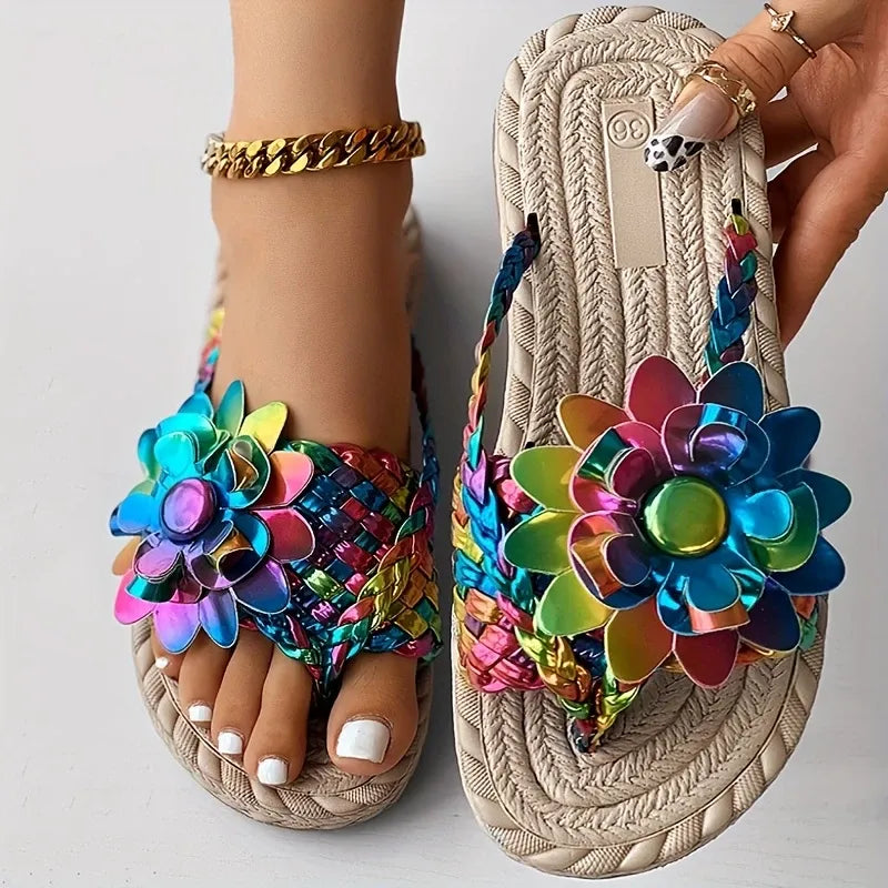 Rossi | ELEGANTE SANDALEN MET 3D BLOEM