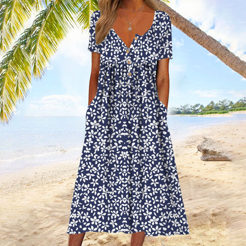 Luna | Casual Jurk met Bloemenprint