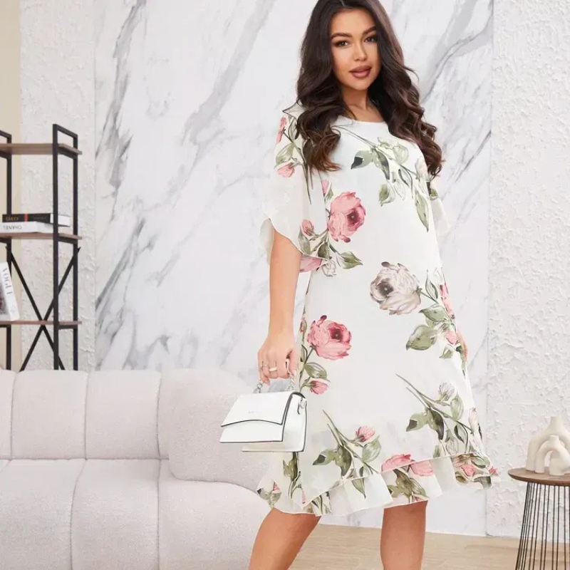 Amélie™ | Chiffon Bloemenjurk Dames