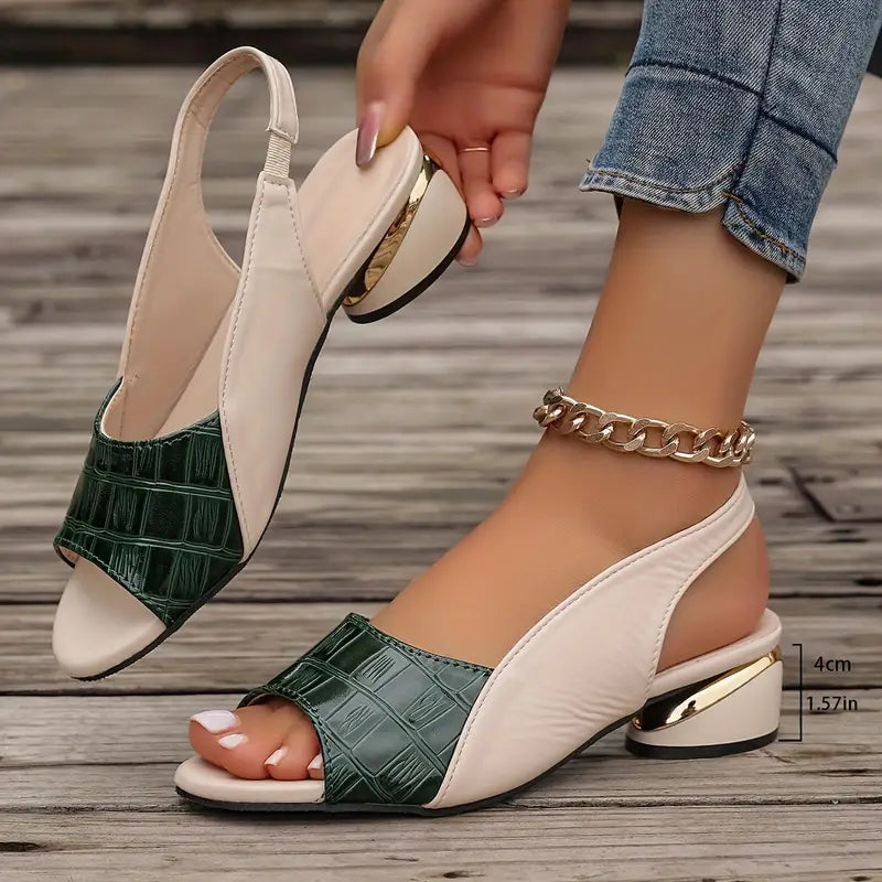 Carol | Elegante en comfortabele luxe orthopedische sandalen met brede hak