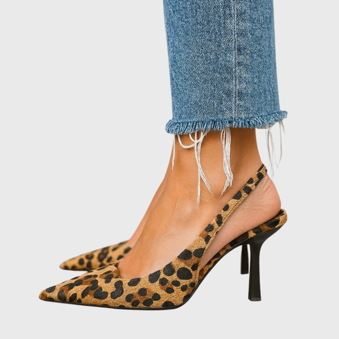 Noa™ | Kaki Luipaard Pumps