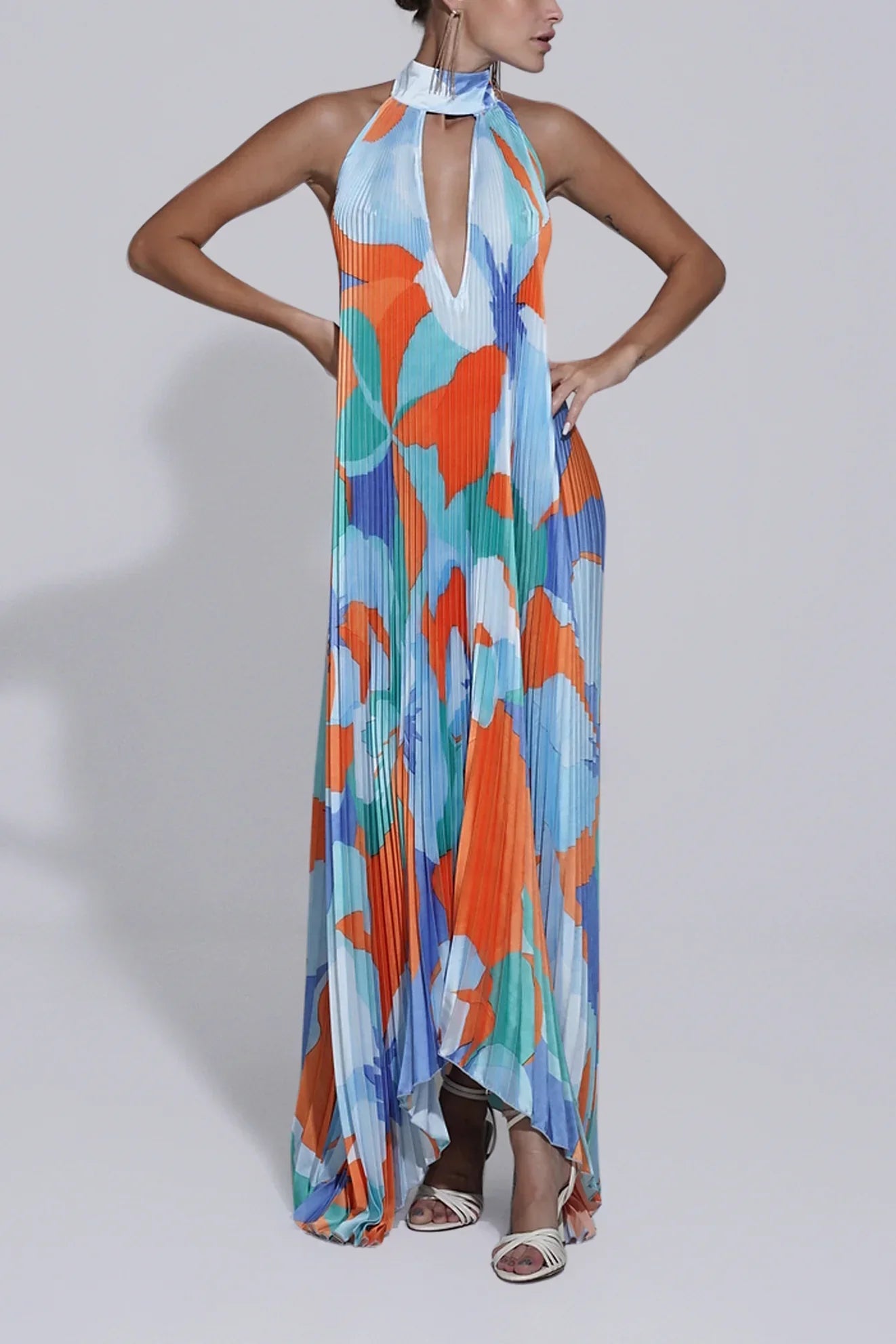 Sanne – Halter Maxi Jurk