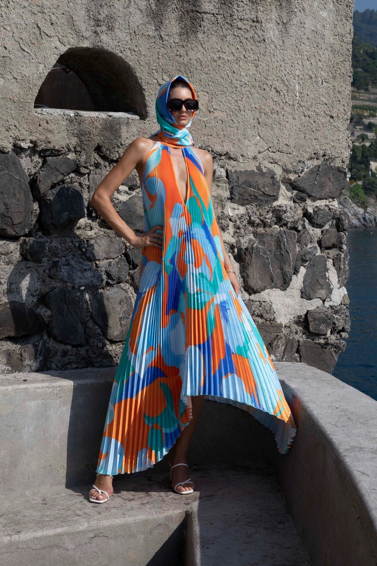 Sanne – Halter Maxi Jurk