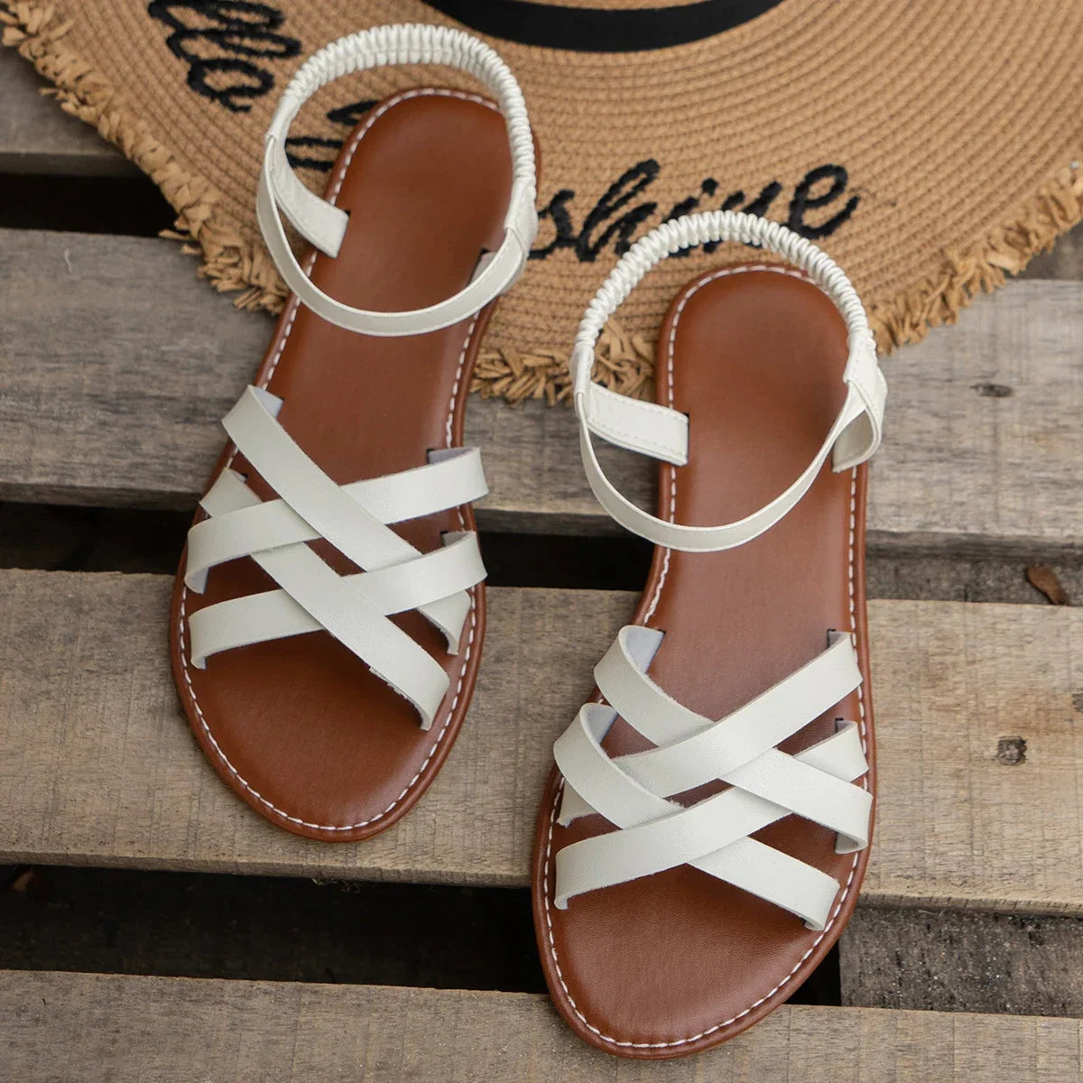 Lea™ | Kurken Wedge Sandalen