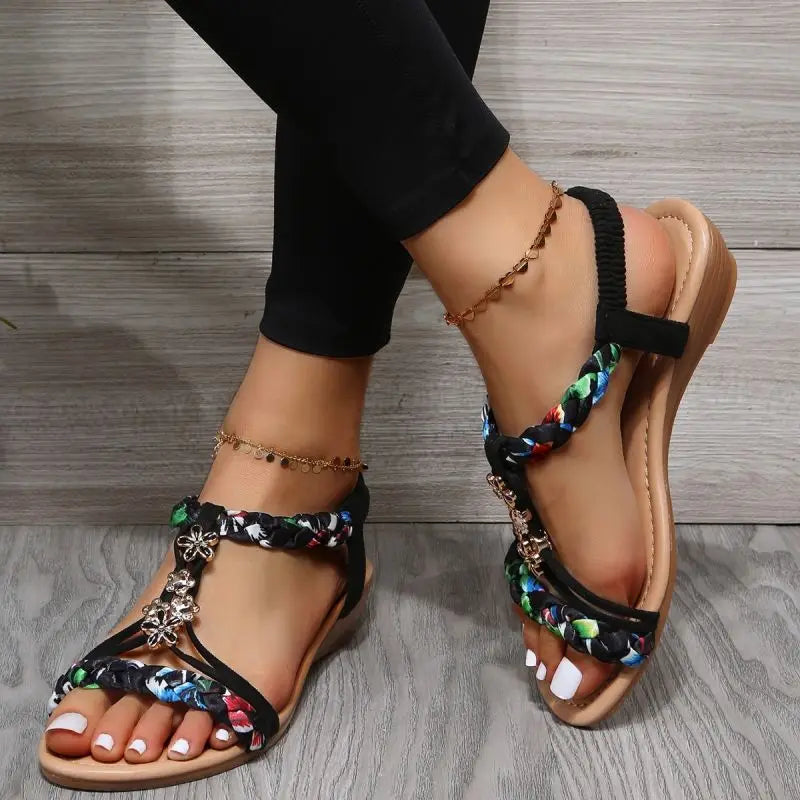 Lieke™ | Vlecht Platte Sandalen
