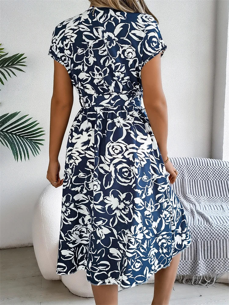 Jasmijn – Jurk met V-hals