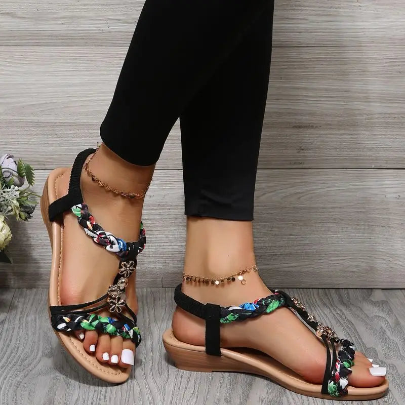 Lieke™ | Vlecht Platte Sandalen