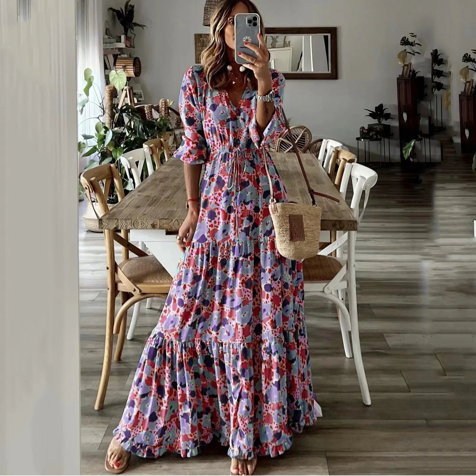 Jeltje | Bohemien Elegante Jurk