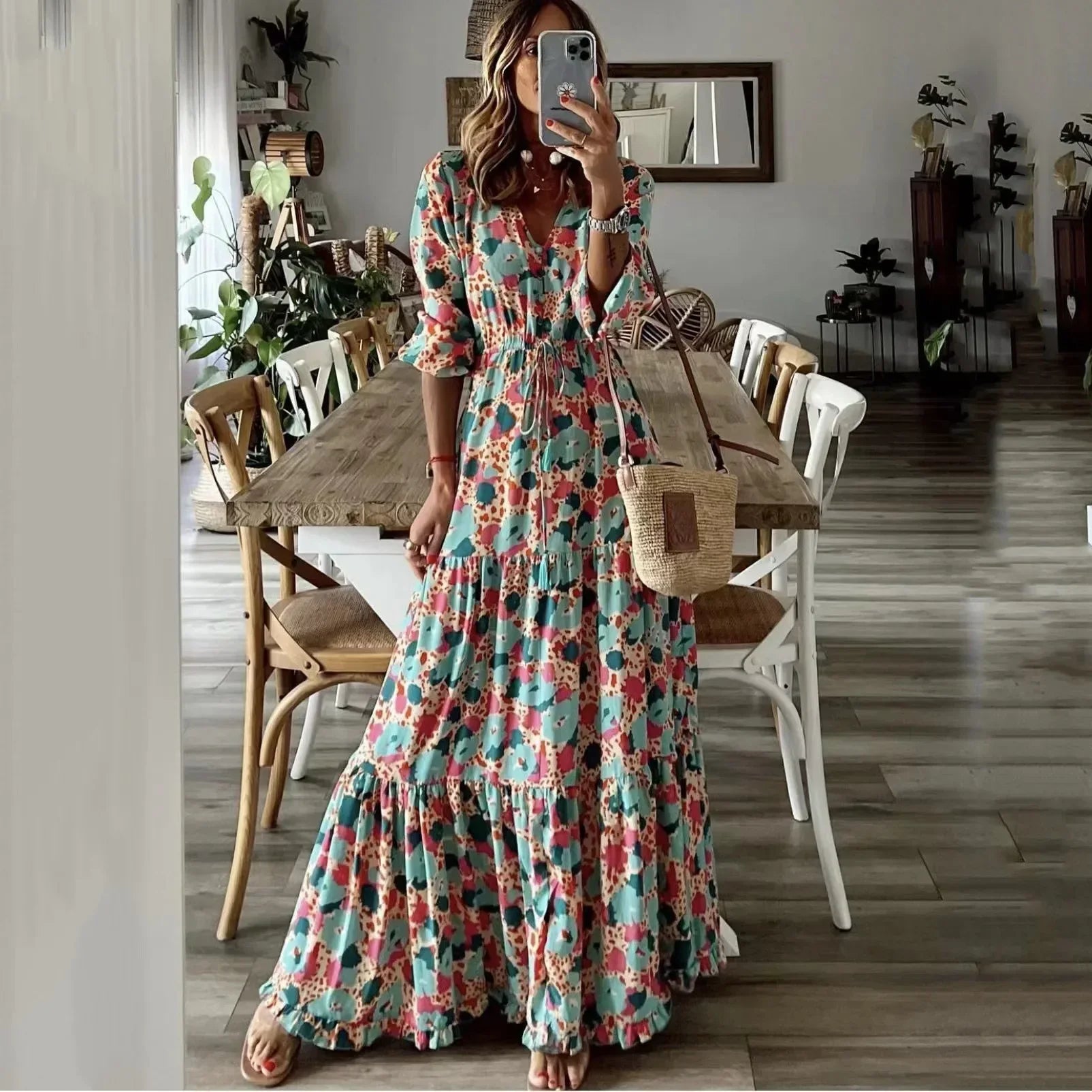 Jeltje | Bohemien Elegante Jurk