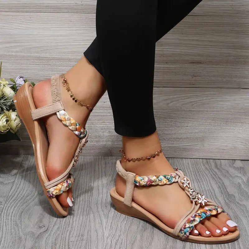Lieke™ | Vlecht Platte Sandalen