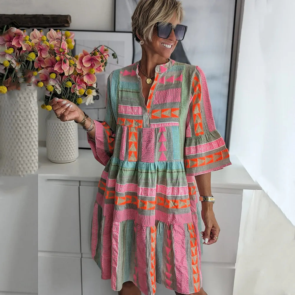 Marga | Lente Bries Jurk
