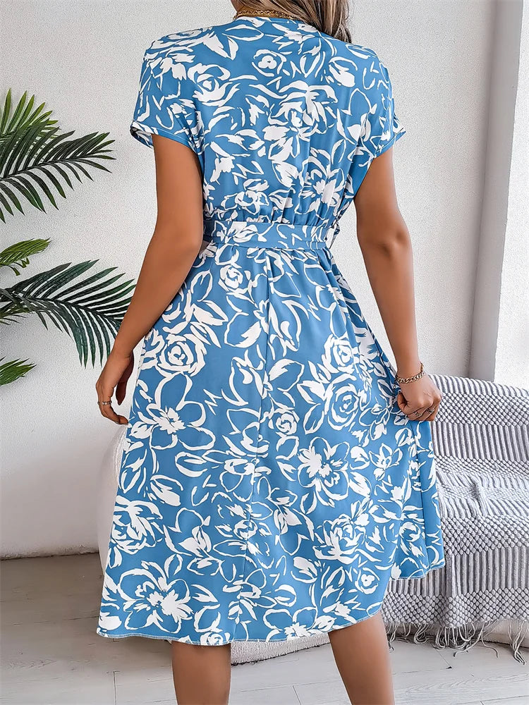 Jasmijn – Jurk met V-hals