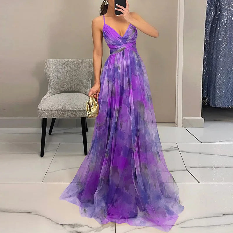 Carola™ – Bloemen Maxi-jurk