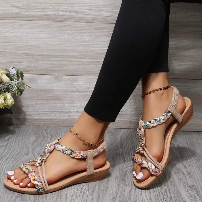 Lieke™ | Vlecht Platte Sandalen