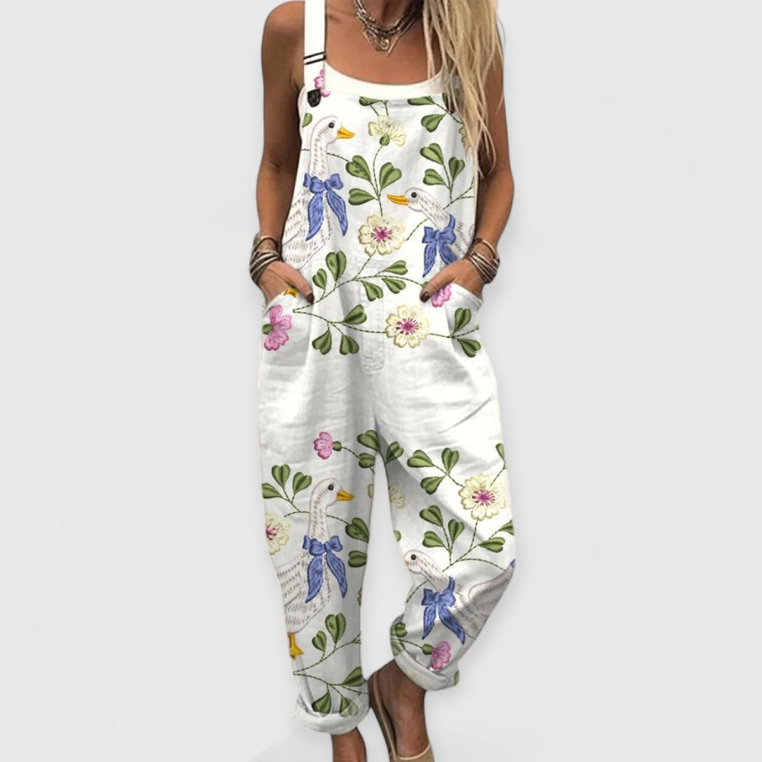 Noor™ | Gebloemde Casual Jumpsuit