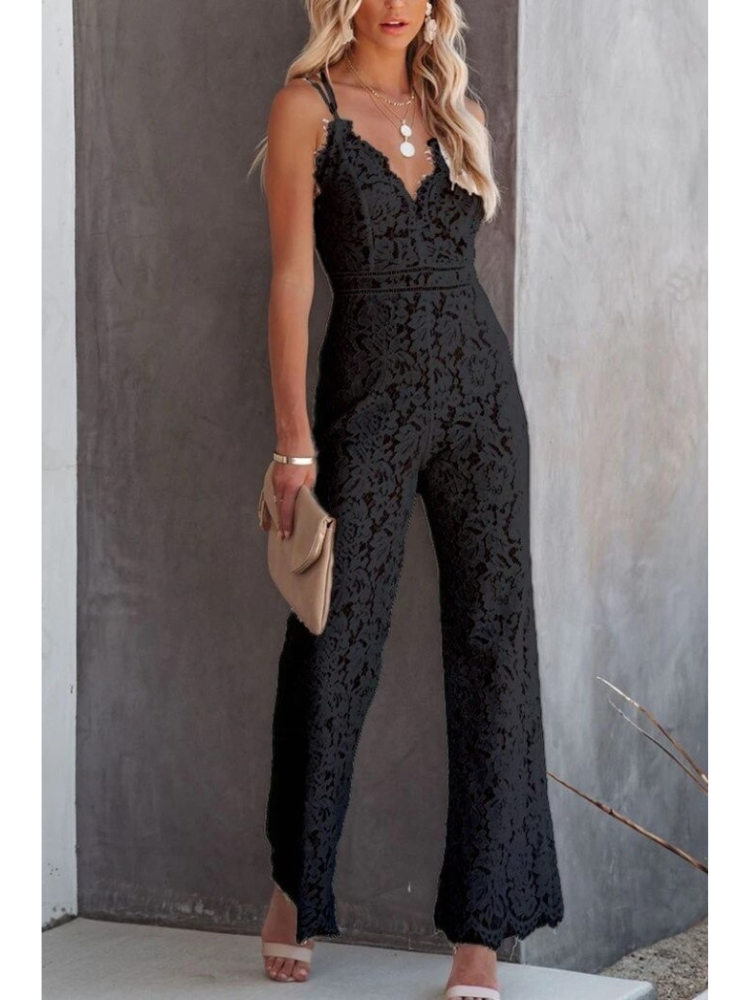 Fleur™ | Elegante V-Hals Jumpsuit